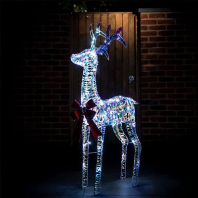 LED Iridescent Reindeer 125cm