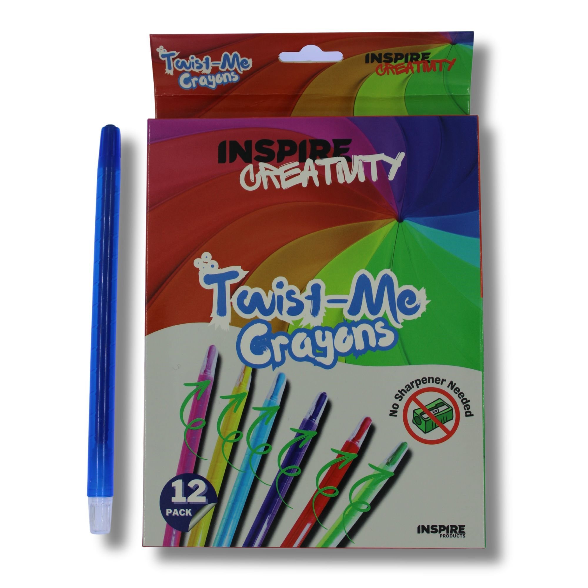 Inspire Twist-Me Crayons - 12pk