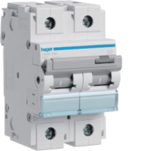Hager 80A 2P B Curve 15kA MCB HMB280