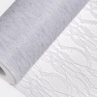 Lace Net On Roll White - 15cm x 10m