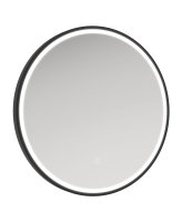 ASTRID BEAM ILLUMINATED METAL FRAME ROUND 600X600MM MIRROR