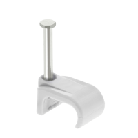 Unicrimp 5x8mm White Flat Clips (100) QFWC4