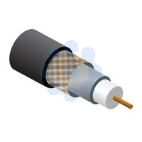 RG6 Satellite Cable Black 100mtr Reel