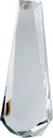 25.5cm Crystal Wedge Award