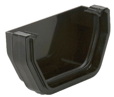 114mm Squarestyle External Stopend Black