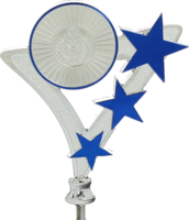 127 x 117mm Nash Star Holder (Silver/Blue)