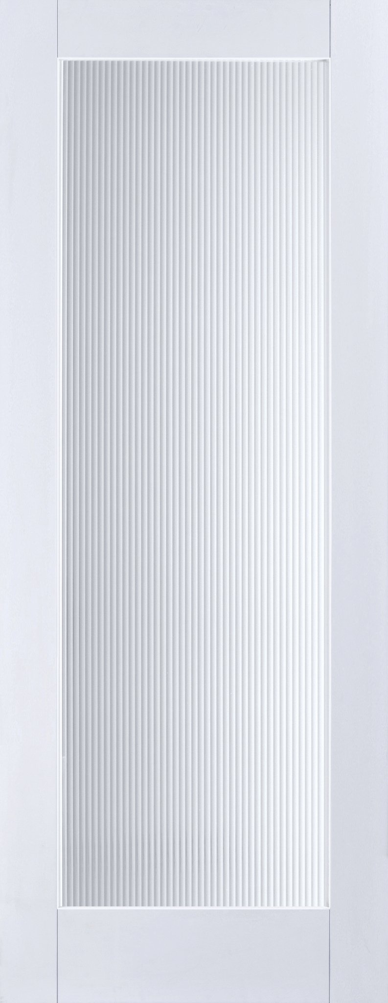 Ionic 1 Pane Glass Reeded White Primed