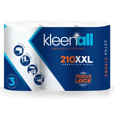 KLEENALL 70 SHEET WHITE WIPER ROLL 12PK