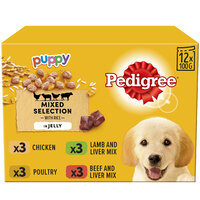 Pedigree Puppy Pouch 100g 12pk x 4