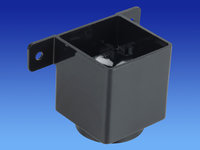 Wavin SquareLine Downpipe Connector Black T8823BK