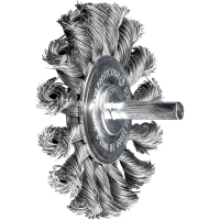 Twisted Wire Brush Shaft Mounted 6mm x 70mm