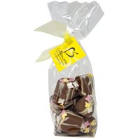 Milk choc dipped mallow pieces in clear gift bag - 12x115g
