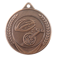 50mm Bronze Cycling Medal