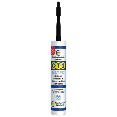 C-Tec CT1 Sealant & Construction Adhesive - Black 290ml