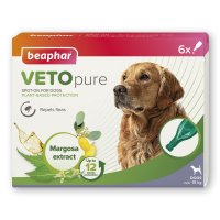Beaphar VETOpure Flea Repellent Dog Spot On 6x6