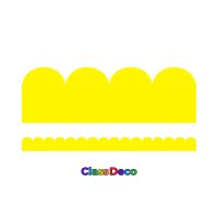 Scalloped Trimmer - "Vibrance" Yellow (12m)