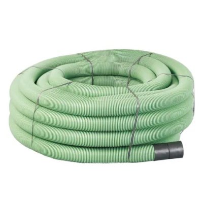Twinwall Coiled Ducting 110/94mm 50m Coil - Green