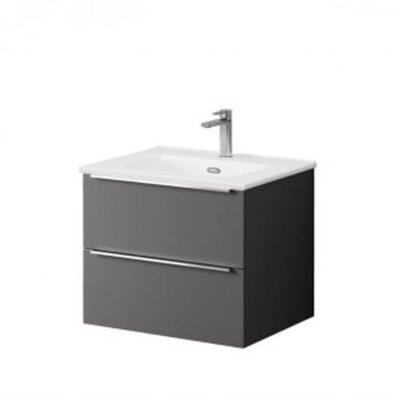 Kara 60cm Wall Hung Unit  - Matt Grey