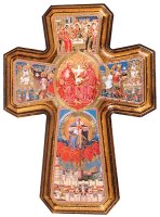 Holy Spirit Wood Cross 5 1/2 inch -  (10190)