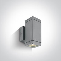 One Light Up/Down Surface Cube Wall Lights IP54