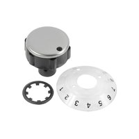 Electrolux Zanussi Blk/Chrome Single Hob Control Knob Genuine