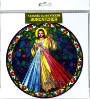 Sun Catcher/Tiffany Style/Divine Mercy   (7862)