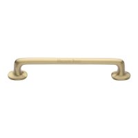 C0376-203-SB - Heritage Brass Cabinet Pull Traditional Design 203mm CTC Satin Brass Finish