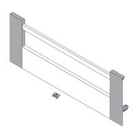 TANDEMBOX Antaro Front Piece for Inner pull-out, D Height with Gallery, CW=900mm