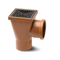 POLYPIPE UG414B BACK INLET SQUARE HOPPER 110mm