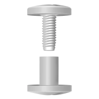 Binder Screw M4 X 8 White