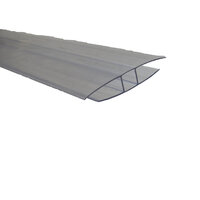 Twinwall Roofing Clear H Section 16mm 3 Metre