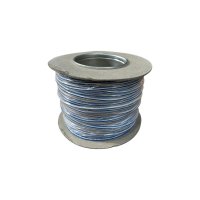 Striped TRI-Rated 1mm2 White with Blue Parallel Stripe