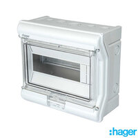 Hager VE110L 10Mod IP55 Insulated Enclosure