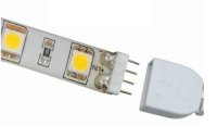 Mains lead connector.