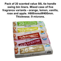 BB5SSB 20 SCENTED 50L SWING BIN LINERS