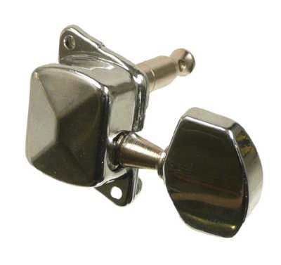 Electric guitar machine head covered cogs