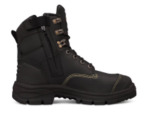 55-345Z-Oliver Water Resistant Full Grain Leather Coolstep Lining Zip-Side Lace-Up Boot