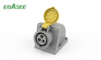 EBASEE CEE IP44 16A Wall Mounted Socket  3x16A 110V Yellow