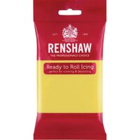 red packet of renshaw ready to roll icing fondant pastel yellow