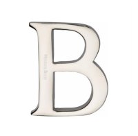 C1565-2-B-PNF - Heritage Brass Alphabet B Pin Fix 51mm (2") Polished Nickel Finish