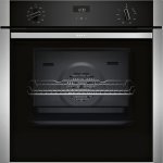 Neff N50 Slide & Hide Single Oven B3ACE4AG3B Black with Graphite Trim