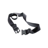 The Karma Safety belt is black and get be fastened to secure the user.