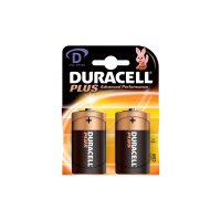 Duracell Plus D Batteries (Pack of 2) MN1300
