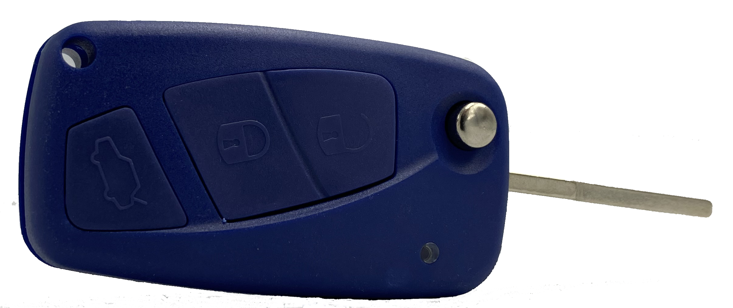 RAV Fiat 3 Blue Button Remote Case
