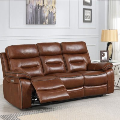 Eden Leather 3 Seater Recliner 1