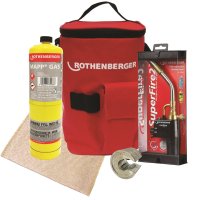 Rothenberger Hotbag - Super Fire 2 + Mapp Gas + 15mm P Slice + Mat 19722