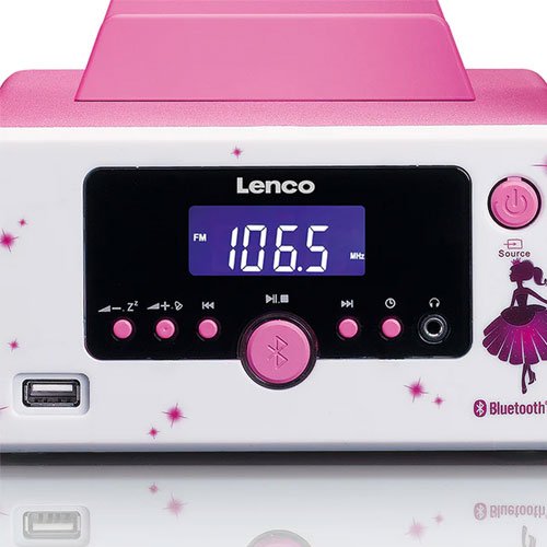 Lenco Micro set with FM Radio, Bluetooth, USB and Aux Ingang - Princess