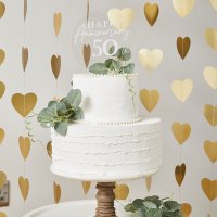 Anniversary Customisable Acrylic Cake Topper