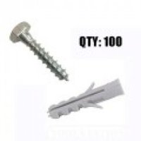 Sat. Anchor bolts M10x50 Coach Screw 50/50