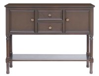 In Stock March Jacobean Brown 2 Door 2 Drawer 1 Shelf Side board 106x28x81cm
